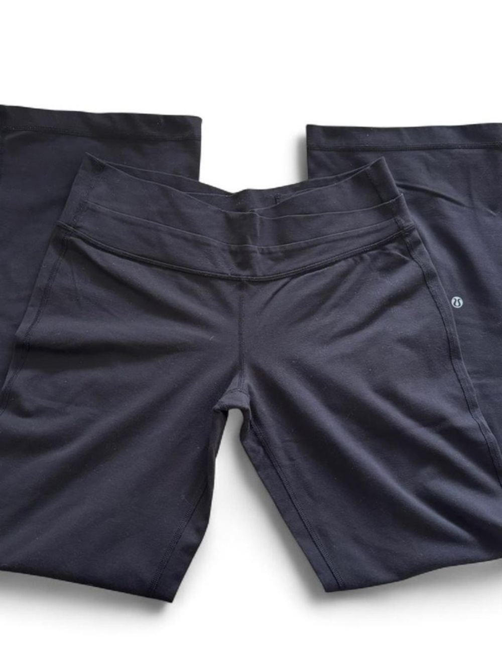 lululemon athletica Black Wide-Leg Yoga Pants